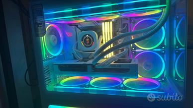 PC Gaming Full White 270K  RTX 5070 32GB
