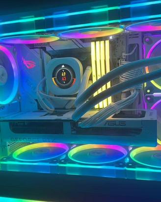 PC Gaming Full White 270K  RTX 5070 32GB