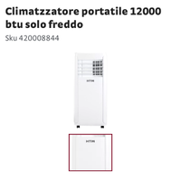 Climatizzatore Portatile 12000 BTU – Come nuovo, c