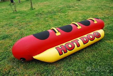 Gonfiabile materassino 3 posti Hot Dog trainabile