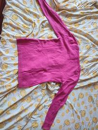 Maglione Fucsia Vivace in Misto Viscosa