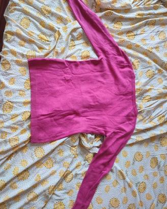 Maglione Fucsia Vivace in Misto Viscosa