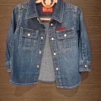 camicia in gins bambini