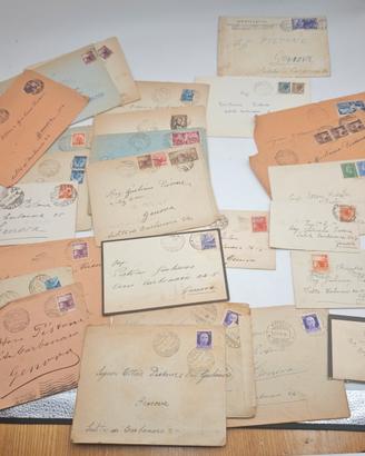 Lotto 26 Buste Affrancate D'Epoca Genova