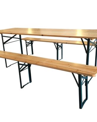 Set birreria tavolo con panche diverse misure