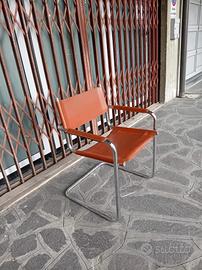 Sedia in pelle vintage 