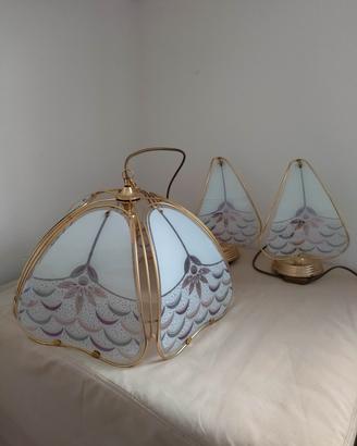 lampadario e abatjour 