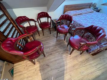 Poltroncine in pelle