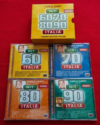 Hit 60 70 80 90 Italia by Carlo Conti 4cd box new!