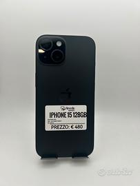 iPhone 15 128GB nero usato garanzia 