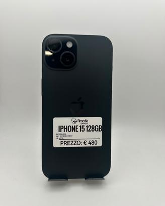 iPhone 15 128GB nero usato garanzia 