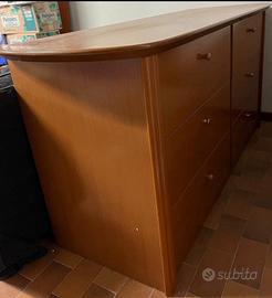 Cassettiera in legno