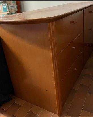 Cassettiera in legno
