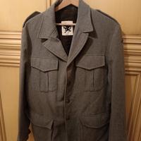 Giacca grigia stile militare Taglia L/XL 