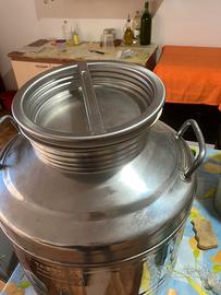 Fusto bidone acciaio inox