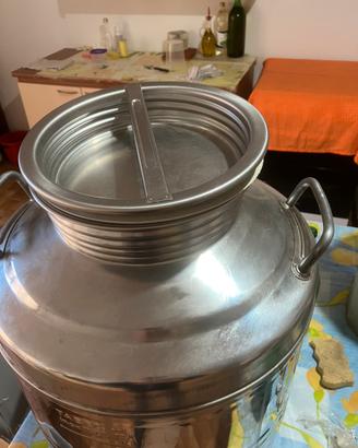 Fusto bidone acciaio inox
