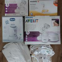 Tiralatte elettrico, manuale, scalda biberon