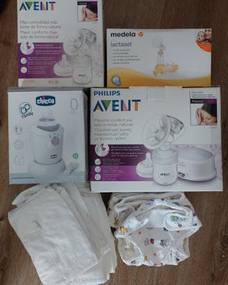 Tiralatte elettrico, manuale, scalda biberon
