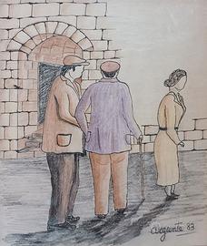 Tempera su cartoncino di Carmelo Argante
