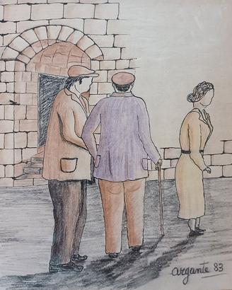 Tempera su cartoncino di Carmelo Argante