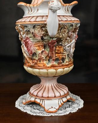 Vaso coppa capodimonte