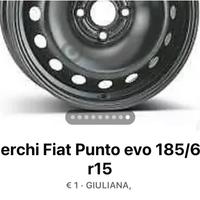 Cerchi Fiat Punto evo 185/65 r15