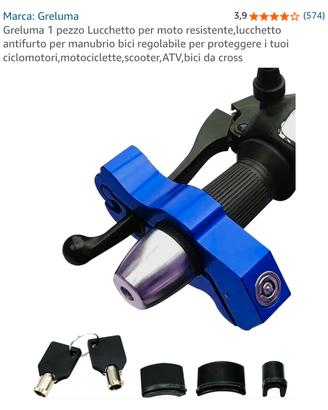 Lucchetto antifurto moto/bici Greluma