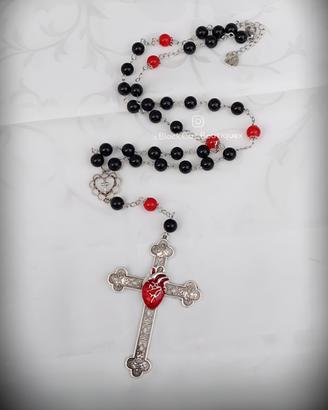 Collana stile Rosario in vetro | Handmade 
