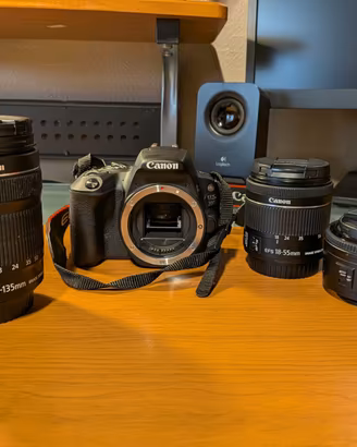 Canon EOS 200D reflex + 3 obiettivi e flash