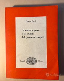 La cultura greca e le origini del pensiero europeo