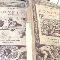 Sonetti Belli due volumi del 1939 classici ridere