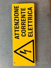 9 Cartelli Pericolo “Attenz. Corrente Elettrica”