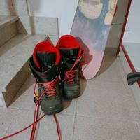 tavola Burton e stivali Burton 