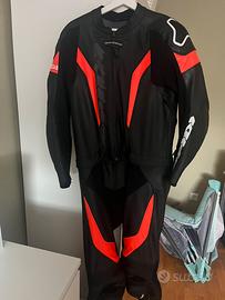 Tuta moto in pelle spidi 2 pezzi
