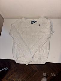 Maglione Polo ralph louren scollo a V.  DONNA tg M