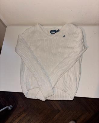 Maglione Polo ralph louren scollo a V.  DONNA tg M