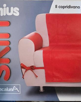 Copridivano Ecopelle GENIUS SKIN  Colore BLU 