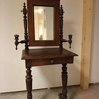 specchiera  da trucco meta 800 in noce con cassett