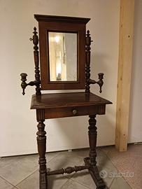 specchiera  da trucco meta 800 in noce con cassett