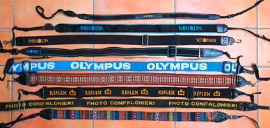 Lotto 9 cinghie a tracolla Minolta Olympus Reflex