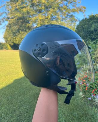 Casco Demi Jet nero Piaggio M