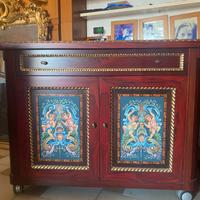 Mobile basso in legno palissandro