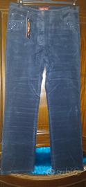 pantalone donna velluto