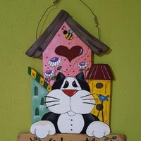 Sagoma in legno welcome