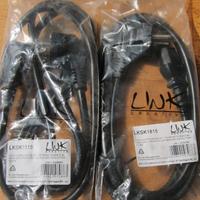 2 x Cavi Alimentazione presa Schuko sezione 1,5mm