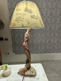 Lampada fatta a manl