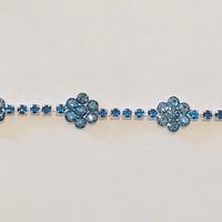Bracciale cristalli fiori