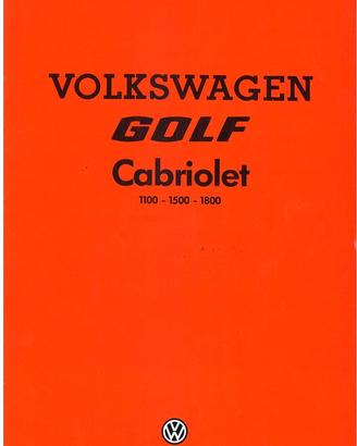 GOLF CABRIO BROCHURE ORIGINALE del 1982