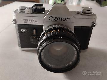 Fotocamera Canon FTB QL a pellicola+obiettivo 