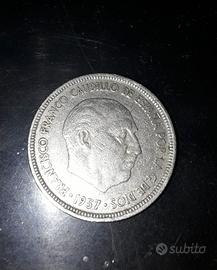 Moneta 5 Pesetas 1957